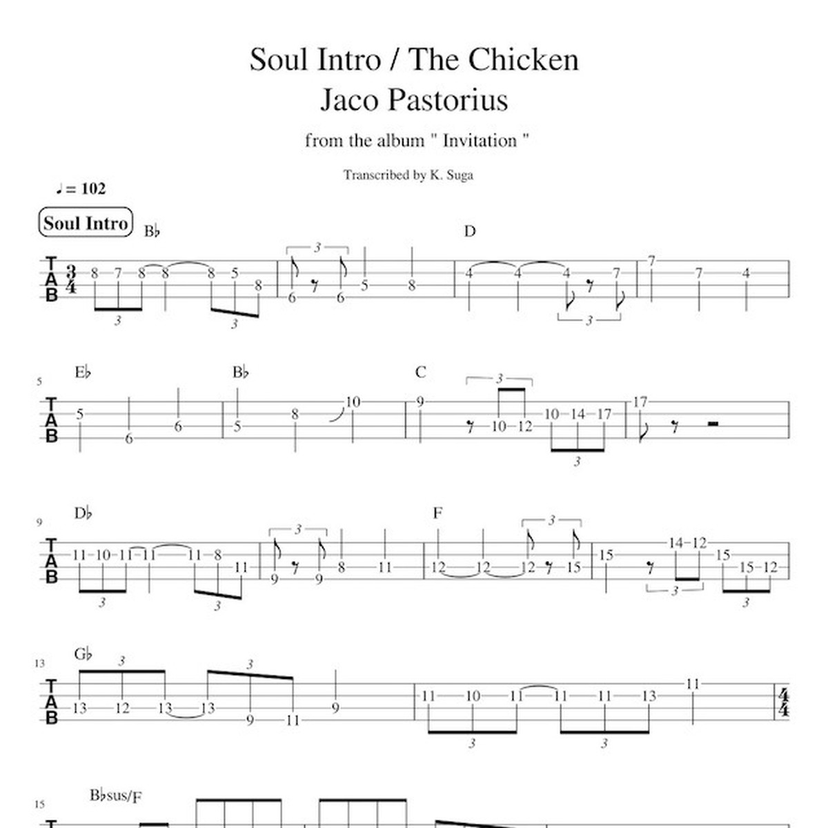 The chicken jaco pdf